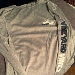 Vineyard Vines Men's Heather Gray Long Sleeve Tee